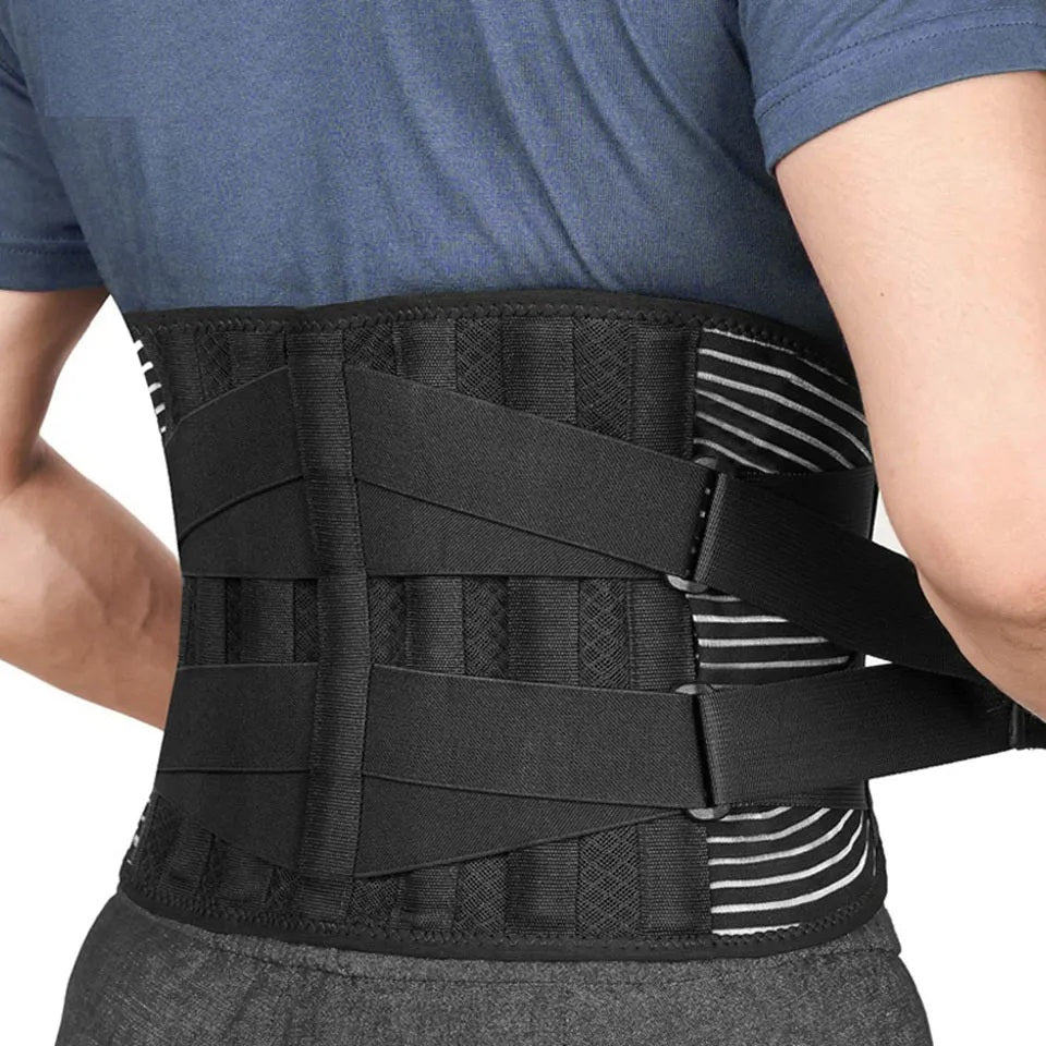 Stop Back Pain - Back Brace Lumbar Support Belt Gym Sports Work Lifting Exercising
