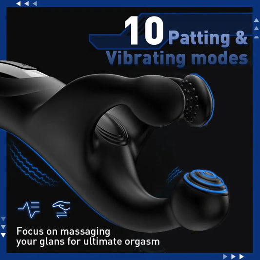 Men's Vibrating Masturbator Man's Glans Vibrator Electric Penis Massager Delay Trainer Vibrations Stimulator Adult Sex Toy