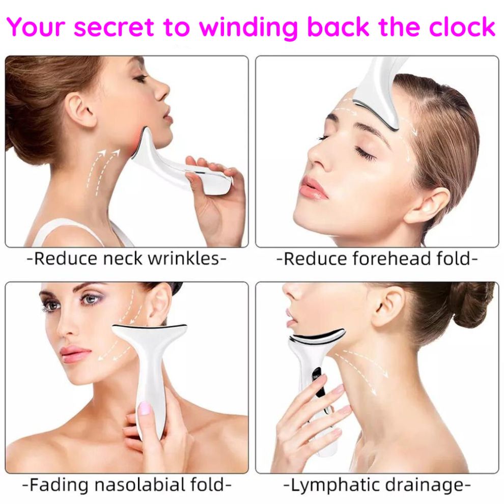 EMS Microcurrent Face Neck Beauty Device LED Photon Firming Rejuvenation Tightening Wrinkle Removal