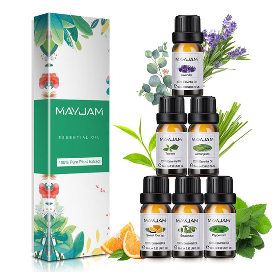 Essential Oils 6-piece Gift Box - Aromatherapy Massage Value Set