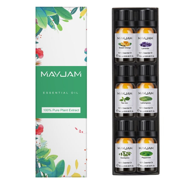 Essential Oils 6-piece Gift Box - Aromatherapy Massage Value Set