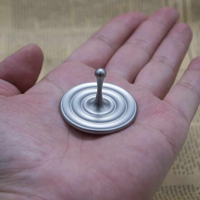 Spinning Top Water Droplet - Stainless Steel Tabletop Fidget Spinner for Anxiety and Stress Relief
